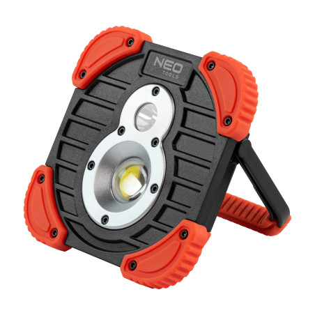 Прожектор Neo Tools акумулятор, 2600мАг, 3.7 Li-ion, 10 Вт + 3 Вт, 750+ 250 люме (99-040)