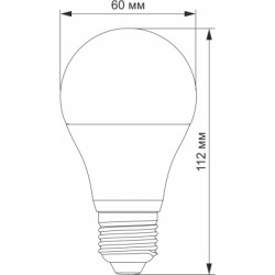 Лампочка Videx LED  A60e 12V 10W E27 4100K (VL-A60e12V-10274)
