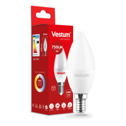 Лампочка Vestum C37 8W 4100K 220V E14 (1-VS-1311)