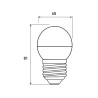 Лампочка Eurolamp LED ECO серия "P" G45 7W 700Lm E27 4000K (LED-G45-07274(P))
