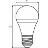 Лампочка Eurolamp LED А60 800 Lm E27 4000K 2шт (MLP-LED-A60-08274(Amber)new)
