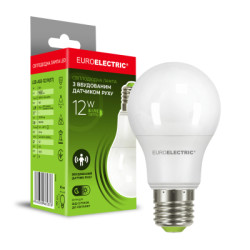 Лампочка EUROELECTRIC LED A60 12W 960Lm SENSOR E27 4000K с датчик (LED-A60-12274(ST))