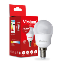 Лампочка Vestum LED G45 8W 3000K 220V E14 (1-VS-1212)