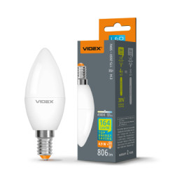 Лампочка Videx LED C37h 4.9W E14 4100K (VL-C37h-49144)