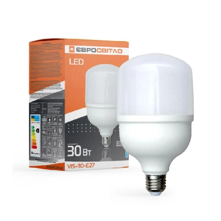 Лампочка Євросвітло 30Вт 4200К (VIS-30-E27)