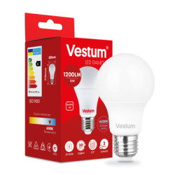 Лампочка Vestum A60 12W 6500K 220V E27 (1-VS-1115)