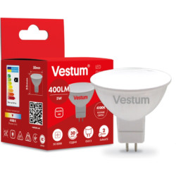 Лампочка Vestum MR16 5W 4100K 220V GU5.3 (1-VS-1503)