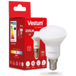 Лампочка Vestum R39 4W 4100K 220V E14 (1-VS-1401)