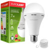 Лампочка Eurolamp A60 7W 4000K 1200mAh (LED-A60-07274(EM)AV)