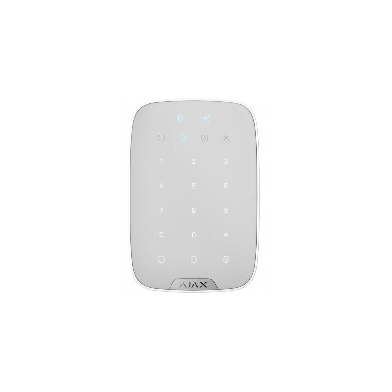 Клавіатура до охоронної системи Ajax KeyPad Plus біла