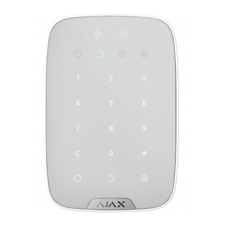 Клавіатура до охоронної системи Ajax KeyPad Plus біла