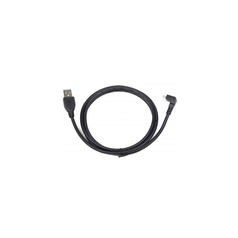 Дата кабель USB 2.0 AM to Micro 5P 1.8m 90° Cablexpert (CCP-mUSB2-AMBM90-6)