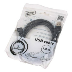 Дата кабель USB 2.0 AM to Micro 5P 1.8m 90° Cablexpert (CCP-mUSB2-AMBM90-6)