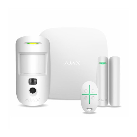 Комплект охоронної сигналізації Ajax StarterKit Cam HDR white
