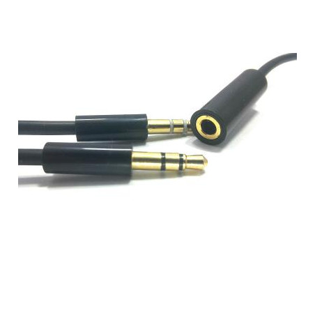 Кабель мультимедійний 3.5mm F to 2x3.5mm M 1.5m PowerPlant (DV00DV4057)