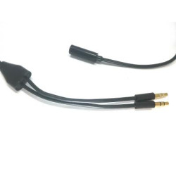 Кабель мультимедійний 3.5mm F to 2x3.5mm M 1.5m PowerPlant (DV00DV4057)