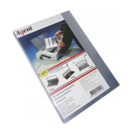 Обкладинка для палітурки Agent пласт. А4 150 мкн (100 шт.) прозорі (1510182)