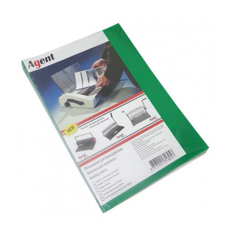 Обкладинка для палітурки Agent пласт. А4 180 асорті, уп/100 (1510486)