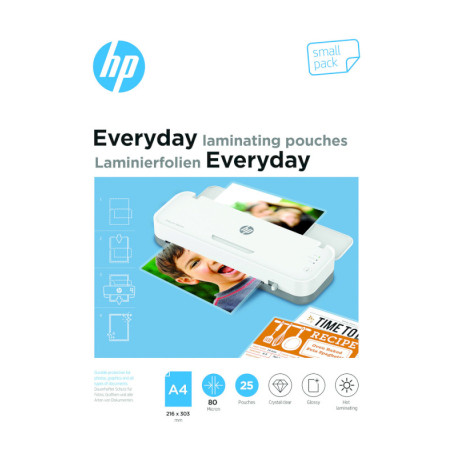 Плівка для ламінування HP Everyday Laminating Pouches, A4, 80 Mic, 216 x 303, 25 pcs (9153) (838139)