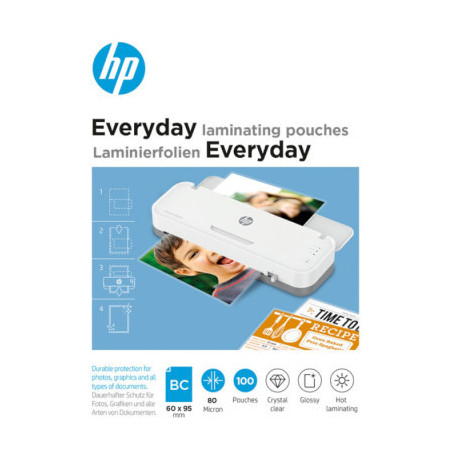 Плівка для ламінування HP Everyday Laminating Pouches, Business Card Size, 80 Mic, 60 x 95, 100 pcs (9157) (838143)