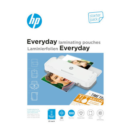 Плівка для ламінування HP Everyday Laminating Pouches, Starter Set, 80 Mic, 60 x 95, 100 pcs (25 x A (9158) (838144)