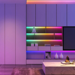 Світлодіодна стрічка Govee RGBIC Basic Wi-Fi + Bluetooth LED Strip Light With Protective Coating 10м Білий (H619C3D1)