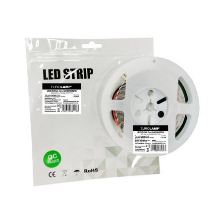 Світлодіодна стрічка Eurolamp 24V, 4000K 5м (LED/ROLL)