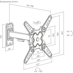 Кронштейн Brateck LDA40-221