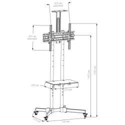 Стійка презентаційна Vinga TFS-W0564B1