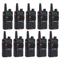 Портативна рація Baofeng UV-5R Black Ten Pack комплект 10 шт (2200000758972)