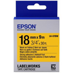 Стрічка для принтера етикеток Epson LK5YBW (C53S655010)