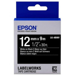 Стрічка для принтера етикеток Epson LK4BWV (C53S654009)