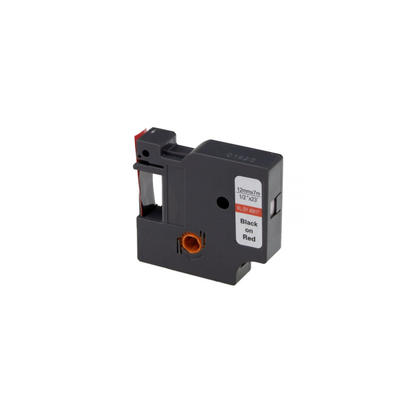 Стрічка для принтера етикеток UKRMARK RL-D-45017P-BK/RE, аналог DYMO S0720570, 12мм х 7м. (900298)