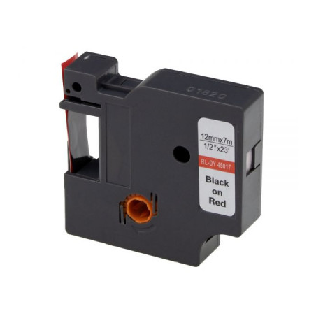Стрічка для принтера етикеток UKRMARK RL-D-45017P-BK/RE, аналог DYMO S0720570, 12мм х 7м. (900298)