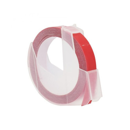 Стрічка для принтера етикеток UKRMARK D-520102-RE, 9 мм х 3 м, червона, аналог DYMO 520102 / S0898150 (900858)