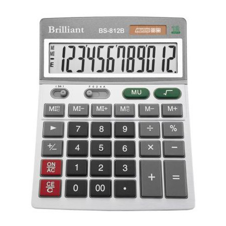 Калькулятор Brilliant BS-812 (S/B) (BS-812)