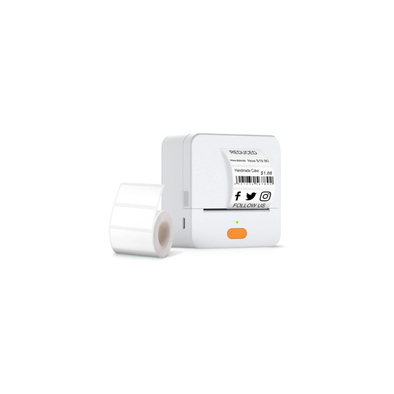 Принтер етикеток UKRMARK UP1WT bluetooth, USB, білий (900772)