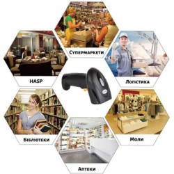 Сканер штрих-коду UKRMARK EV-B208 2D, Bluetooth, USB (900503)