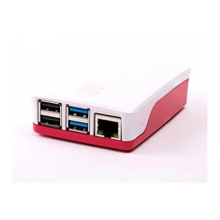 Корпус для Мікро ПК Raspberry Pi Корпус для Raspberry Pi 4 Model B, офіційний червоно-білий (KP4RW)