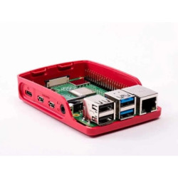 Корпус для Мікро ПК Raspberry Pi Корпус для Raspberry Pi 4 Model B, офіційний червоно-білий (KP4RW)