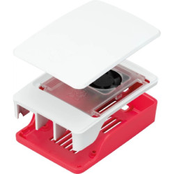 Корпус для Мікро ПК Raspberry Pi Корпус червоно-білий для Raspberry Pi 5 офіційний (SC1159)