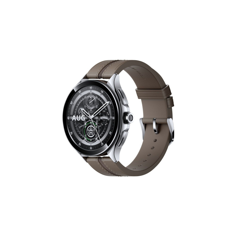 Смарт-годинник Xiaomi Watch 2 Pro Bluetooth Silver Case with Brown Leather Strap (1006733)