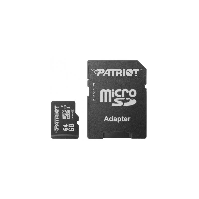 Карта пам'яті Patriot 64GB microSD class10 UHS-1 (PSF64GMCSDXC10)