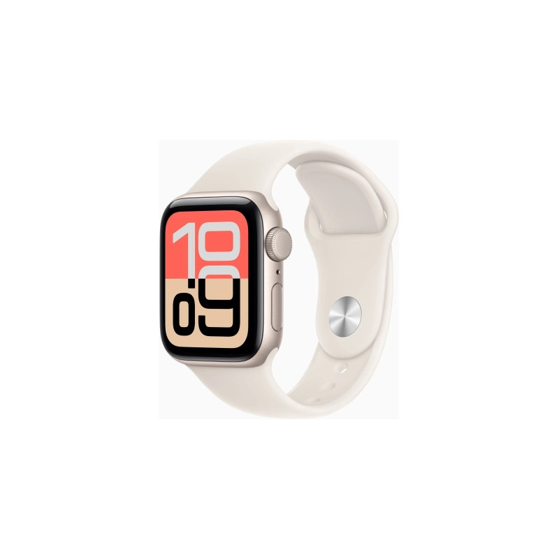Смарт-годинник Apple Watch SE 3 GPS 40mm Starlight Aluminium Case with Starlight Sport Band - S/M (MEH34RK/A)