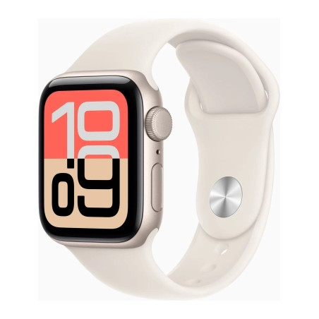 Смарт-годинник Apple Watch SE 3 GPS 40mm Starlight Aluminium Case with Starlight Sport Band - M/L (MEH54RK/A)