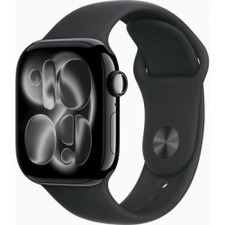 Смарт-годинник Apple Watch Series 11 GPS 42mm Jet Black Aluminium Case with Black Sport Band - S/M (MEQT4RK/A)