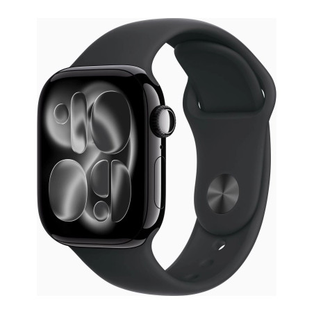 Смарт-годинник Apple Watch Series 11 GPS 42mm Jet Black Aluminium Case with Black Sport Band - S/M (MEQT4RK/A)