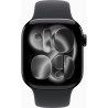 Смарт-годинник Apple Watch Series 11 GPS 42mm Jet Black Aluminium Case with Black Sport Band - S/M (MEQT4RK/A)