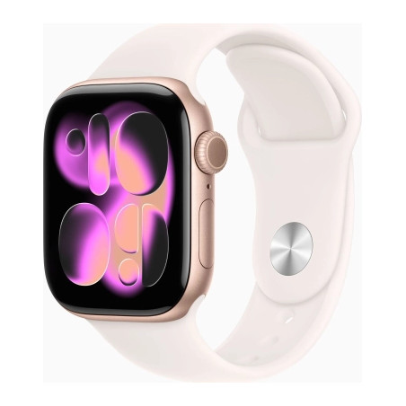 Смарт-годинник Apple Watch Series 11 GPS 42mm Rose Gold Aluminium Case with Light Blush Sport Band - S/M (MEU04RK/A)