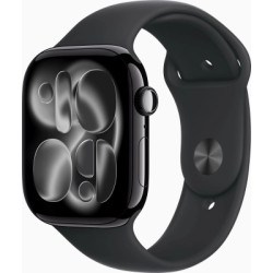 Смарт-годинник Apple Watch Series 11 GPS 46mm Jet Black Aluminium Case with Black Sport Band - M/L (MEUX4RK/A)